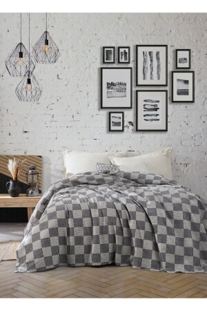 16 Colors Multi-Purpose Double Sofa Cover 220 X 230 Cm - Checkerboard Pattern - Luxtex