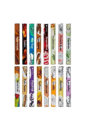 16 Packs of 320 Incense, 16 Different Aromas Layansa Brand 16320 - Layansaa
