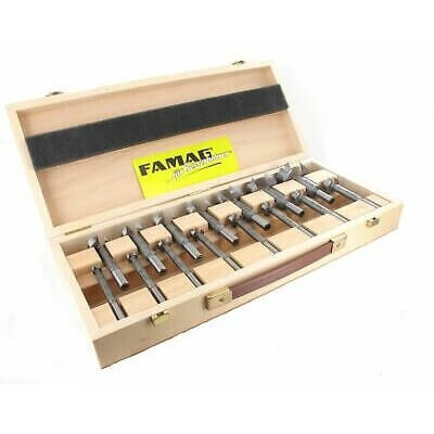 16-piece wood drill bit set FAMAG Bormax, inch - Famag