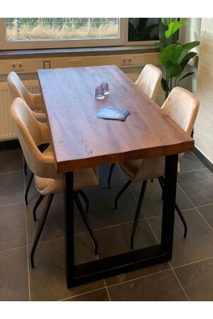 غرفة المعيشة من الخشب من الطابق العلوي طاولة الطعام في المطبخ 160 × 80 سم - Shardywood