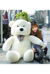 160 Cm Big Teddy Bear with Bow Tie Lilac 100% Local 160cmppynl - Pandamkee