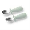 1665/04 Stainless steel spoon and fork - BABYONO