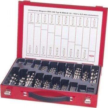 170-teiliges Metallbohrer-Set RUKO HSS-G 1-10 mm - Ruko