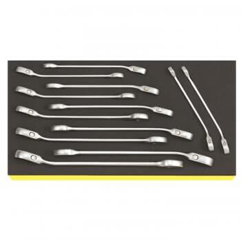 17/12 combination ratchet wrench set in TCS case STAHLWILLE - Stahlwille