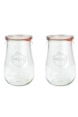 1750 Ml Glass Jar Tulip Series (2 Pieces) 153. 01. 01. 077-2 - Weck