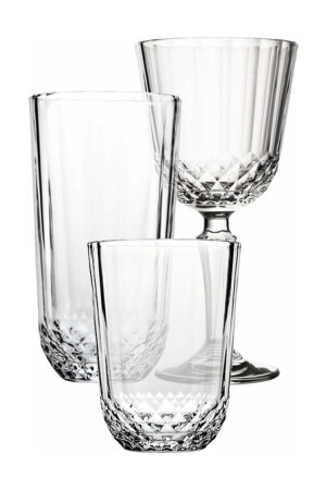 18 Piece Diony Water Soft Drink Stem Set Upbnd02233 UPBND02233 - Paşabahçe