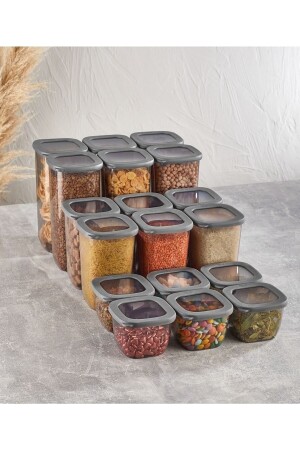 18-Piece Vipahmet Beach Storage Container (6X1750ML 6X1200ML 6X550ML) Vp-054 18KMSLFM - Vip Ahmet