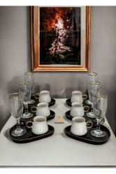 18-teiliges Drip-Präsentationskaffeetassen-Set YMK2362 - CARMEN SOFT paris
