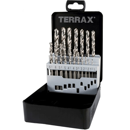 19-piece drill bit set RUKO Terrax HSS - Ruko