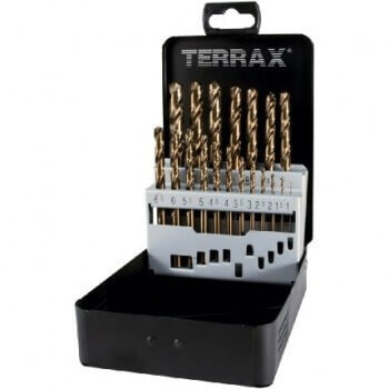 19-piece drill bit set RUKO Terrax HSS Co - Ruko