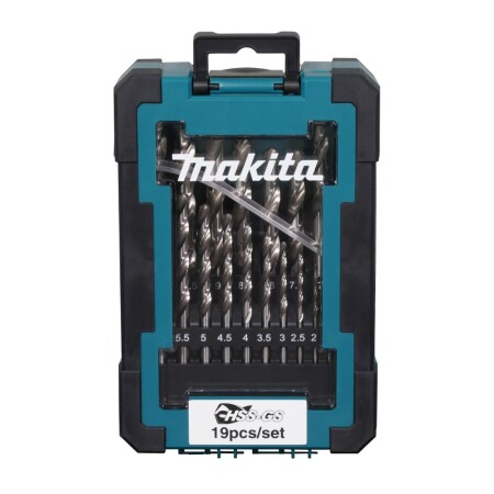 19-piece metal drill bit set MAKITA HSS-GS - Makita Accessories