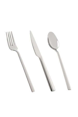 1900 Prizma 18 Parça 6 Kişilik Yemek Çatal Kaşık Bıçak Takımı 500.01.01.8140 - Jumbo