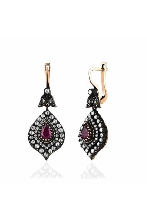 2. 19 Carat Diamond Ruby Earrings - Sembol Gold