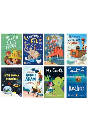 2. 3. 4. Lesebücher im Klassenzimmer Ayvayi Ate Museum und Melodi 8-Bücher-Set – Mert Arık – Anıl Basışıl - Timaş Çocuk