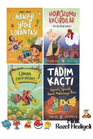 2. 3. Classroom Reading Set 4 Books We Ate Mint Restaurant-They Kidnapped My Rooster-Lemon Seeds-Tadım K - Timaş Çocuk