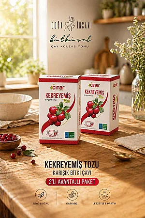 Doğa İnsanı Kekreyemiş Tozu 2'li Avantajlı Paket (2 x 26 Şaseli) - 14 Bitkinin Kadim Ekşimsi Harmanı - Dr. Phytofarma