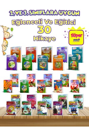2. And 3. Set of 30 Stories That Make You Love Reading, Suitable for Grades, Teacher Recommended. - Gönül Yayincilik