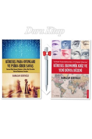 ألعاب المال العالمية - الأزمة الاقتصادية العالمية - رمضان كورتوغلو 2 كتب - كابريس B112 قلم هدية - Destek Yayınları