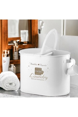 2 Compartment Metal Detergent Box Lr037 ES-6854-BZ - Laundry