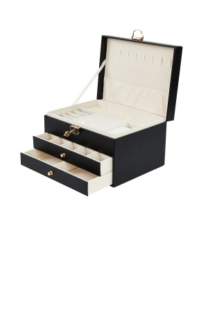 2 Drawer Jewelry Box Black - Ecrou