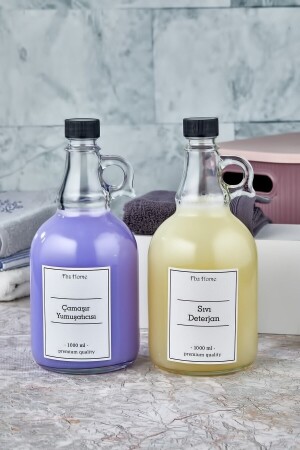 2 Gallon Fabric Softener & Liquid Detergent Bottle 1000 ml FBZ-2T-3 - FBZhome