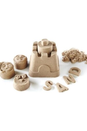 2 Kg Kinetic Play Sand (Natural Sand Color) 6 Sand Molds - Apiko Shop