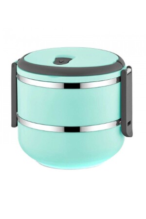2-lagiger auslaufsicherer Lebensmittel-Thermos-Lunchbox-Aufbewahrungsbehälter Türkis 1,50 Liter 150Türkis - FreshBox