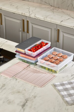 2 Li Nora Mini Storage Container (1.2 Lt) Plum T800. 002 - SELKA MUTFAK