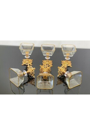 2 Liters Magnolia with Cast Metal Leg Detail-bowl-ice cream-sugar bowl Krn - Aymin Kristal