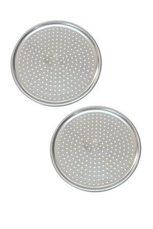 2 Luxury Steel Perforated Pizza Tray 36 Cm (Large Size) VP256952 - Vipkitchen