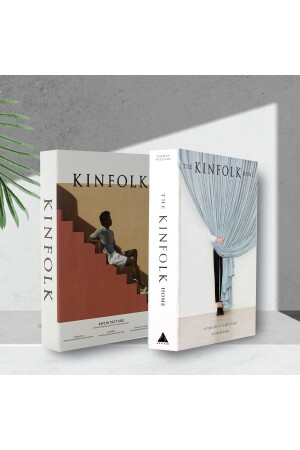 2 Pack Kinflok Curtain & Staircase Decorative Book Box iray03 - irayhomedecor