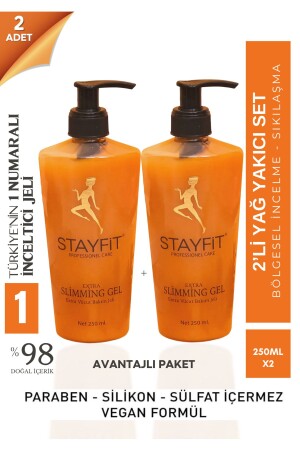 2 Pack Regional Extra Slimming Gel - Anti-Cellulite and Firming Gel 250ml - Stayfit