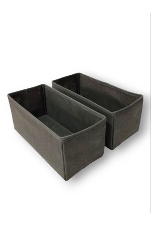 2-Piece Anthracite Drawer Organizer Set - Multi-Purpose Cabinet Box Set (28*13*13) - Balkan Room