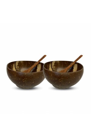 2-Piece Coconut Bowl, Spoon and Bowl Pad - Bowl - Coconut Bowl JDA00010 - Coconut Products
