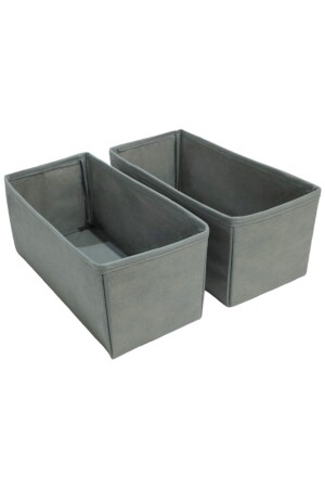 2-Piece Gray Drawer Organizer Set - Multi-Purpose Cabinet Box Set (28*13*13) - Balkan Room
