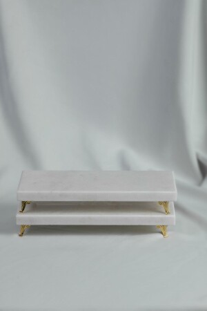 2-Piece Marble Presentation Rack, Metal Profile Leg MERALP530 - MERALP
