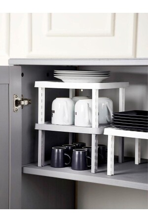 2-Piece Square Leg Shelf Organizer and Riser - Dükkanönü