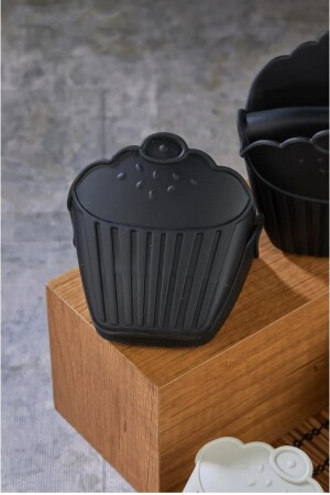 2 Pieces 100% Silicone Oven Mitts Non-Slip Microwave Oven Pot Tray Holder Set Black - Enashop