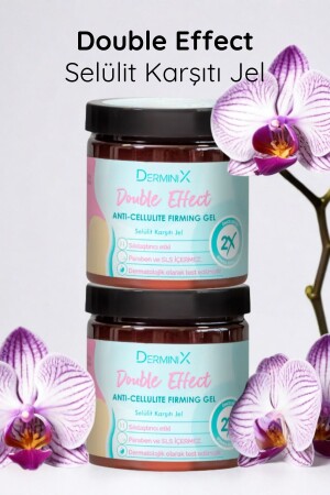 2 Pieces 250 ml Double Effect Anti-Cellulite Gel - Derminix