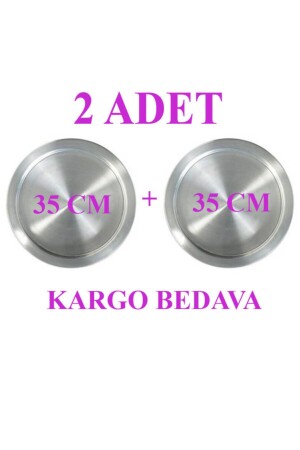 2 Pieces 35 Cm Künefe Kadayıf Plate Tray (Free Shipping) 000000000012 - Tepsi Baklava