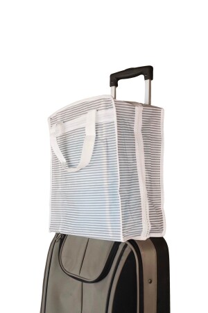 2 Pieces 6 Compartment Shoe Bags - Striped HML-00024 - HOMELİFE EV TEKSTİL