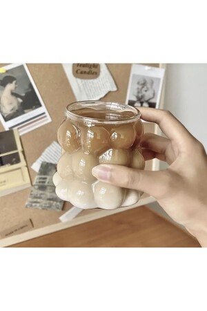 2 Pieces Bead Shape Heat Resistant Borosilicate Cup Coffee And Presentation Cup Grape Cup - M Mimoza Park