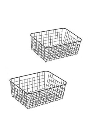 2 Pieces In-Cabinet Organizer Bathroom Kitchen Toy Makeup Basket - Pomashki