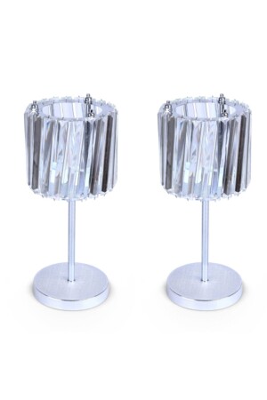 2 Pieces Lampshade with Glass Head, Chrome AYD-2329 - HOMİNG