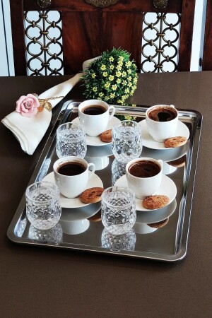 2 Pieces Luxury Steel Rectangular Serving Tray 43x28 ​​VP256989 - Vipkitchen
