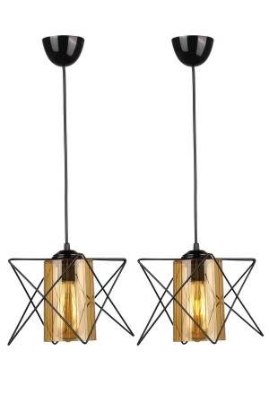 2 Pieces Modes Single Black-honey Acrylic BEG0210BEG01-2 - Begüsa