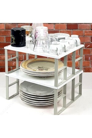 2 Pieces Organizers In-Cabinet Organizer Shelf - Glass Shelf - Organization Shelf - Roza's Home