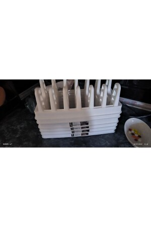2 Pieces Pot Lid Organizer 6 Compartments Pot Lid Rack - Barişevim