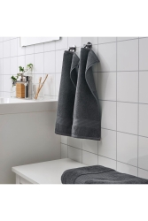 2 Pieces Small Bath Towel 30x50 Cm Hanging Hand and Face Towel Dark Gray 564565h656h5 - IKEA