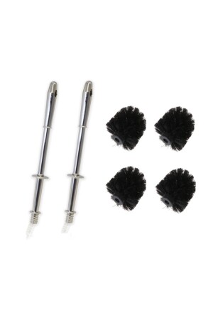 2 Spare Toilet Bowl Brush Handles and 4 Spare Brush Tips (Universal Toilet Brush) RCM3-2+4 - Caspian Plus